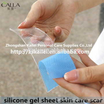 feuille de gel de silicone pour solution de cicatrice